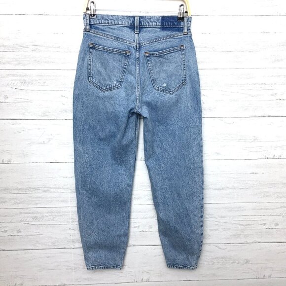 Abercrombie & Fitch Women's Jeans The 80's Mom High Rise Distressed size 27 - Picture 2 of 11